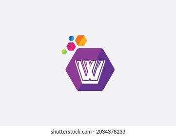 Abstract W Letter Modern Lettermarks Logo Stock Vector Royalty Free