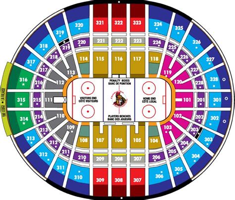 Canadian Tire Centre Seating Map