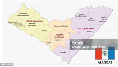 Mapa Político De Alagoas - Vetores de Administrativ De Alagoas E Mapa Político Com Bandeira e mais ...