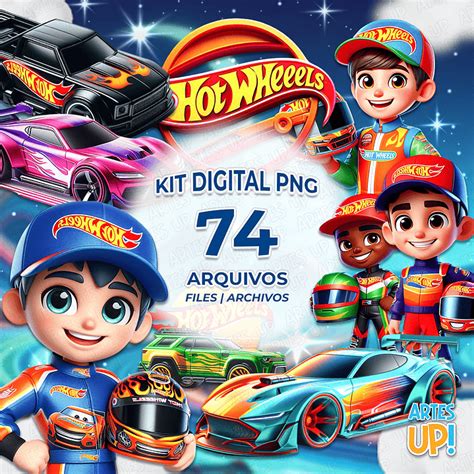 Arte Hot Wheels Png - Kit Digital PNG Hot Wheels
