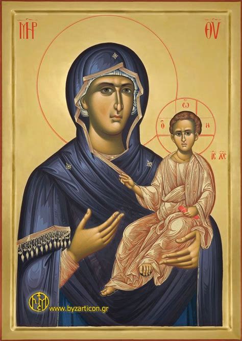 VIRGIN MARY The ODIGITRIA Byzarticon Gr