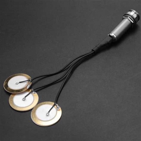 Piezo Contact Microphone Transducer Pickups With End Pin Jack For