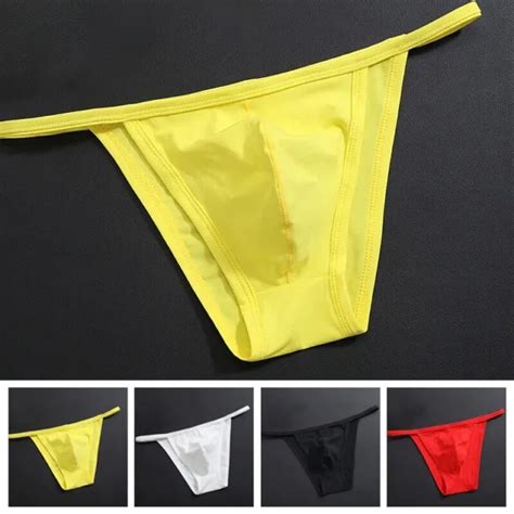 Sexy Low Rise G String Bikini Slips F R Herren Tanga Bademode