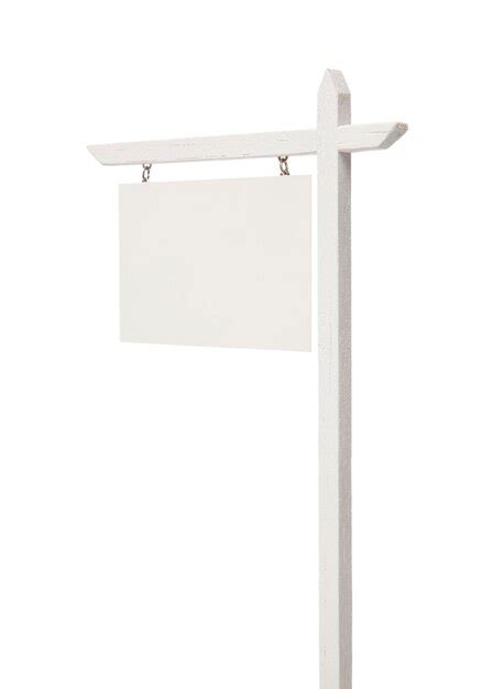 Premium Photo Blank Real Estate Sign On White
