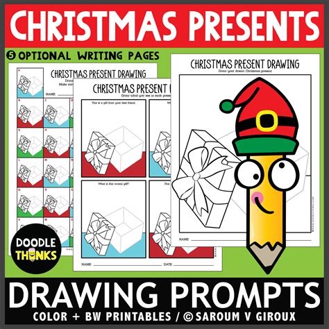 Christmas Present Drawing Prompts Made By Teachers