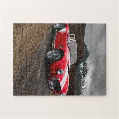 Red Sports Car Jigsaw Puzzle Zazzle