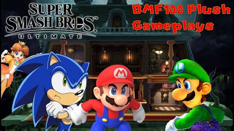 Bmf Plush Gameplays Mario And Sonic Vs Luigi Super Smash Bros