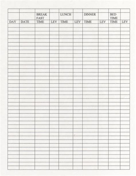 Download Printable blood sugar chart with blood and glucose details ...