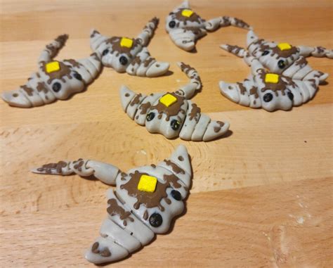 Flappy Jacks Cute Pancake Stingray Keychain Etsy