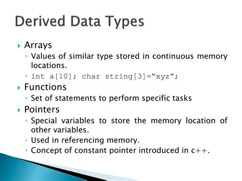 derived data types   programming  susan pittman blog