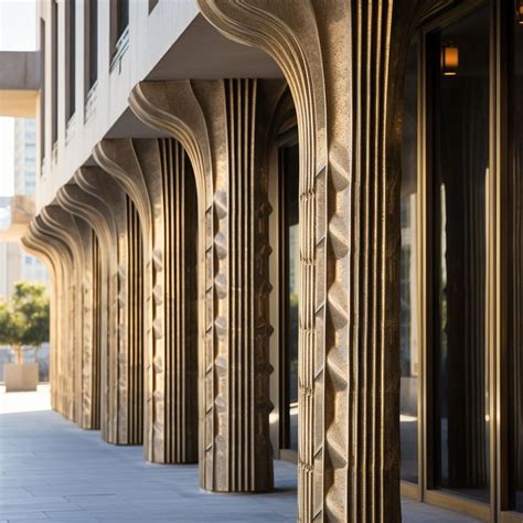 Close Up Detail Of Materials And Texture For This Public Ground Floor