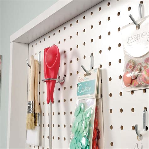 Craft Wall Mounted Peg Board White