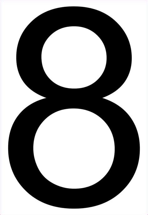 5.5in x 8in Address Number 8 Magnet | Address numbers, Number 8, Numbers