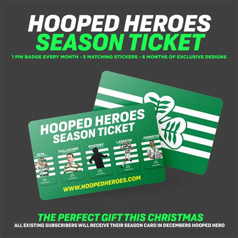 Hooped Heroes Season Ticket | Celtic Pin Badges