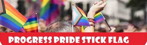 Amazon XCFH Small Progress Pride Gay Stick Flags Mini Rainbow Hand Held LGBTQ Flags 16 Pack