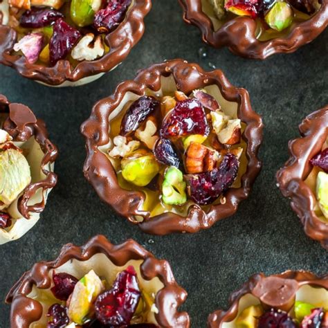 Chocolate Cranberry Phyllo Cups Recipe Peas And Crayons