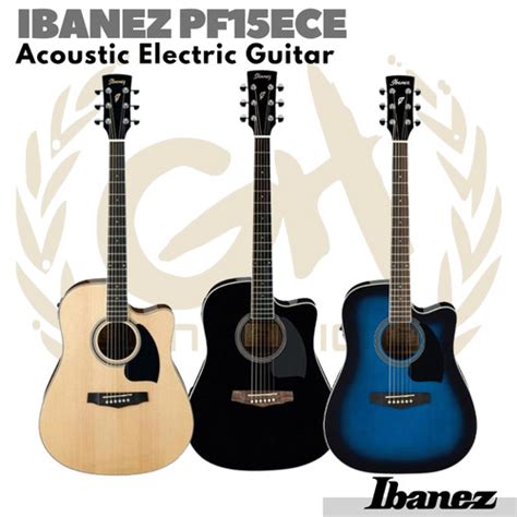 Promo Ibanez PF15ECE Acoustic Electric Guitar Gitar Akustik Elektrik