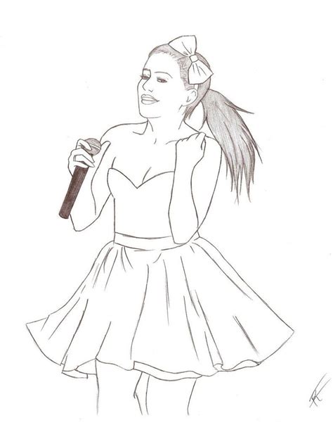 Marvelous Photo Of Ariana Grande Coloring Pages