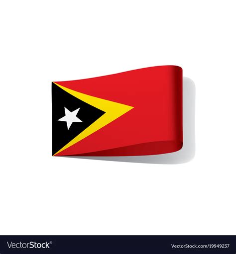 East timor flag Royalty Free Vector Image - VectorStock