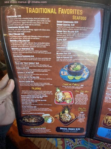 Menu At Don Bigotes Mexican Restaurant Gadsden Gadsden