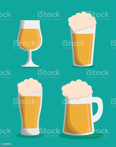 Beer Glass Drink Design Stock Illustration Download Image Now Alcohol Drink Ale Bar