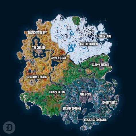 Fortnite: Chapter 4, Season 2 Map, All New POIs - Dot Esports