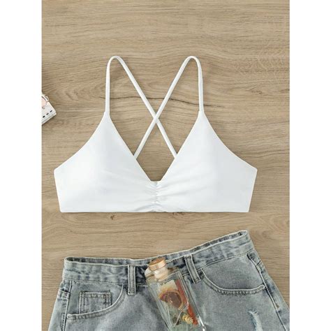 CÓ SẴN Áo bikini đi biển đan dây gợi cảm có mút lót KÈM ẢNH THẬT Shopee Việt Nam