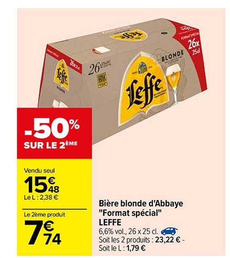 Promo Biere Blonde D Abbaye Format Special Leffe Chez Carrefour ICatalogue Fr
