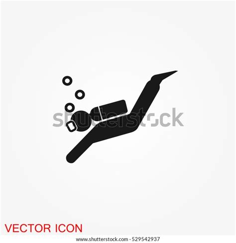 Scuba Diving Icon Vector Stock Vector Royalty Free 529542937