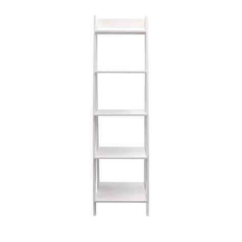 Ladder Bookcase White ADEPTUS USA Inc