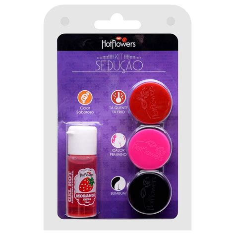 Kit Sedu O Morango Hot Flowers Sexy Atacado