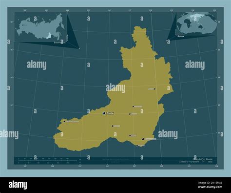zabaykalye territory  russia solid color shape locations  names  major cities