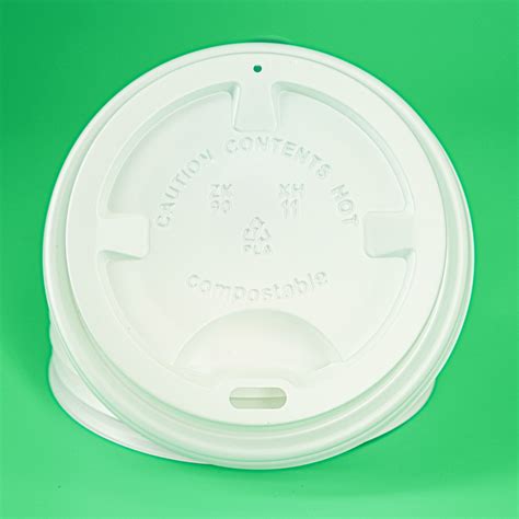 Customizable Printable Party Picnic Biodegradable Eco Hot Drink Bamboo Fiber With PLA Lids