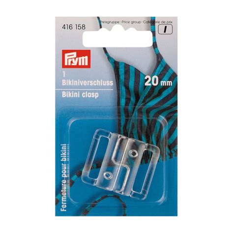 PRYM Bikini und Gürtelverschluss 20 mm transparent 416158