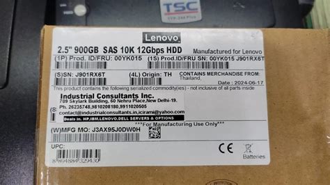 Lenovo Part No Yk Gb K Sas Gbps N Internal Hot Swap Hard Disk Drive At