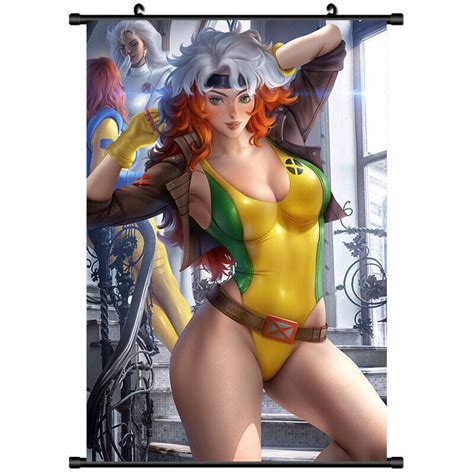Anime Rogue X Men Hot Girl HD Print Scroll Poster Manga Wall Art