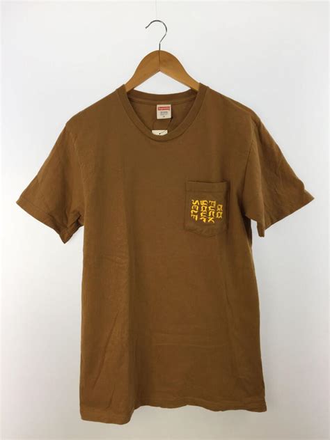 Supreme シュプリーム SS Go Fuck Yourself Pocket Tee ポケットTシャツ M コットン キャメル 古着の販売通販ならセカンドストリート
