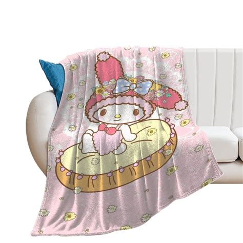 MY MEL-ODY Throw Blanket Flannel Anime for Girls Boys Men Women MY MEL