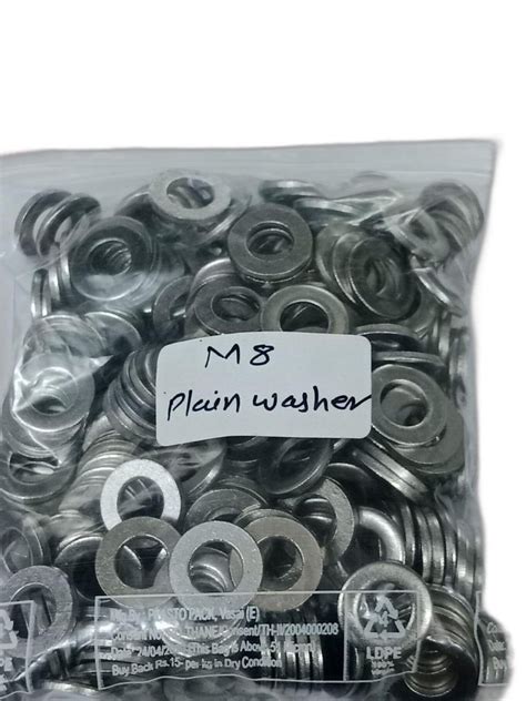 Polished Stainless Steel Plain Washer Round At Rs 2 Piece In Vasai