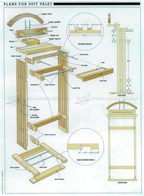 Suit Valet Stand Plans • WoodArchivist