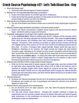 Crash Course Psychology Let S Talk About Sex By Ashleigh Rose