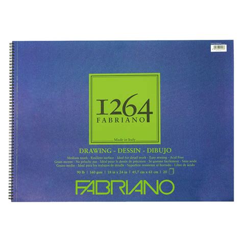 Fabriano 1264 Drawing Spiral Pad - 18"x24", 90lb (40-Sheet) | Jerry's ...