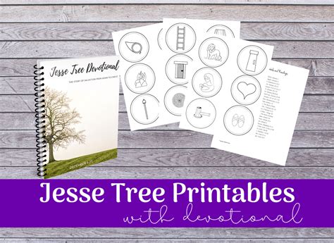 Jesse Tree Bundle: Printable Jesse Tree Ornaments and Devotional ...