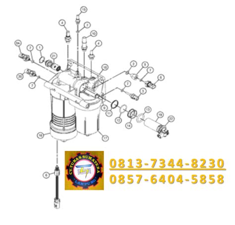 FILTER FUEL, PN. 509-5694 CATERPILLAR - CV Tunas Sumatera Lampung