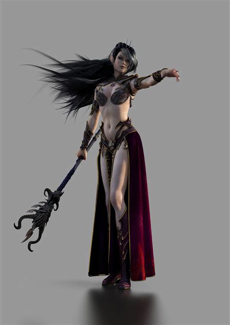 ArtStation - Dark Elf Sorceress - Warhammer, Sze Jones | Warhammer dark