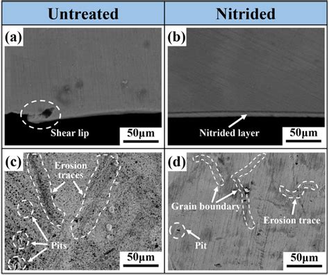 The Microscopic Morphologies Of Untreated And Nitrided Inconel