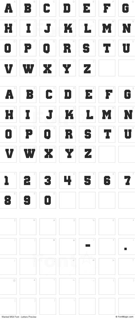 Wanted M54 Font Fontmagic