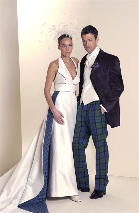 Wedding dress with tartan sash 60 photos - Astyledwedding.com