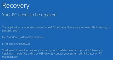 How To Fix Winloadefi Missing Or Corrupt Error In Windows 10 Tutorials