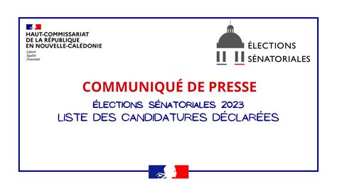 Élections sénatoriales 2023 Liste des candidatures déclarées